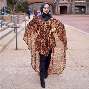 Leopard romper dress